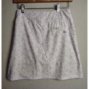 Etonic Golf Skort Athletic Activewear Floral Print Pocket White Pink XS‎ W